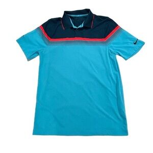 Nike Golf Dri-Fit Tour Performance Polo Shirt Blue size small